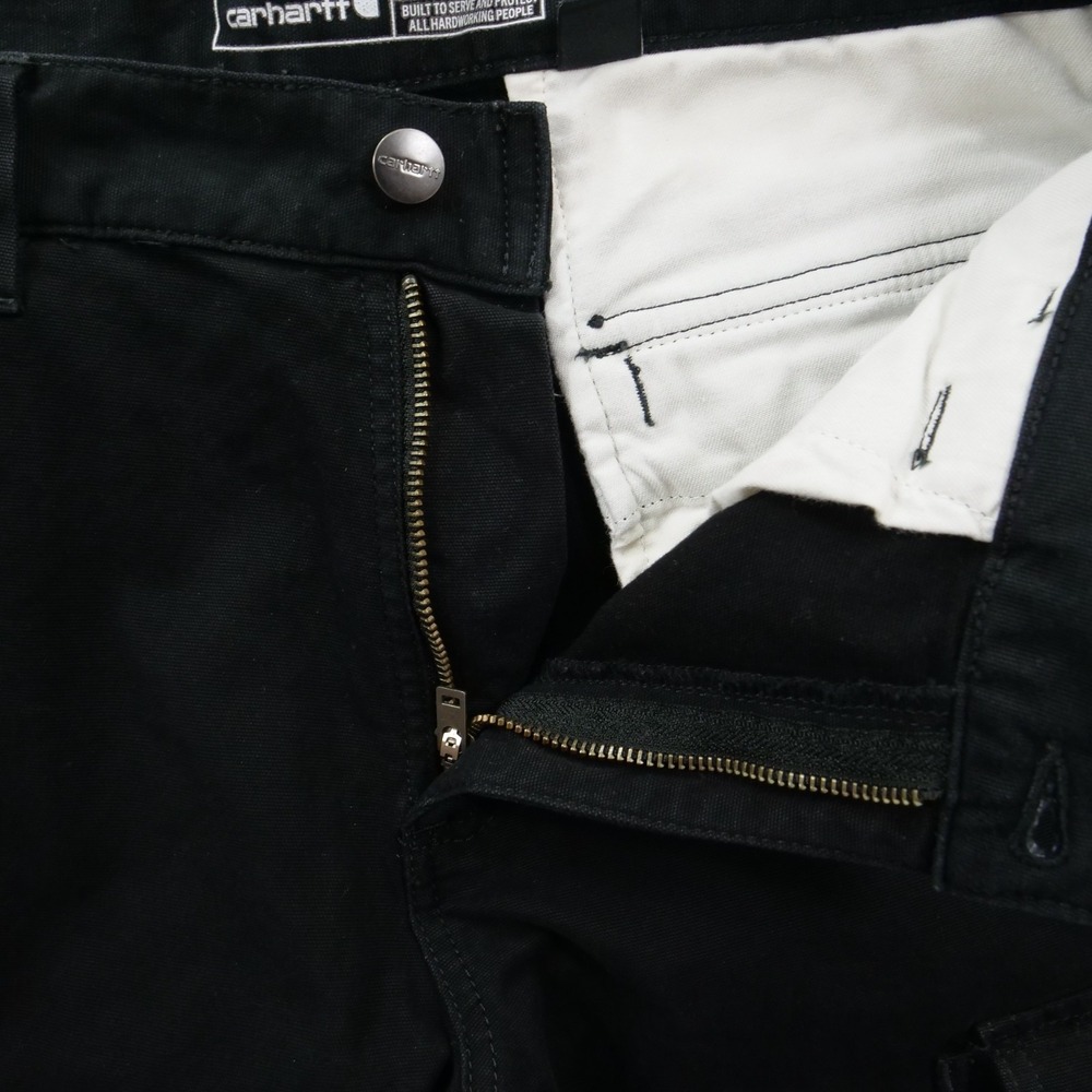Carhartt Cargo Pants Mens 31  Black Rugged Flex Workwear Canvas Utility - Picture 3 of 11